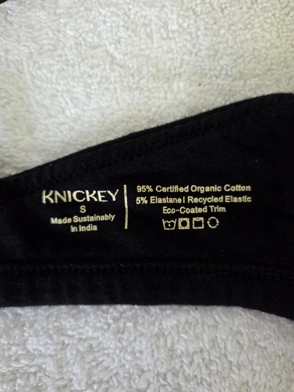 Knickey Triangle Bralette Women's Size Small Bundle Of 3 Organic Cotton - Picture 11 of 12